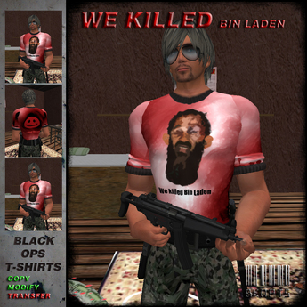 Second Life Marketplace - ::BLACK OPS:: We Killed Bin Laden - T-Shirts